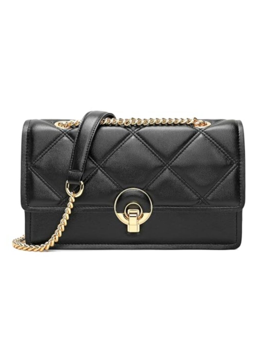 Leather Shoulder Bag Crossbody Purse with Zipper Handbag